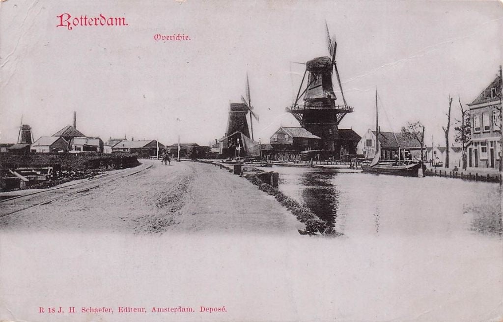 703-319-043 Rotterdam Overschie, Verzamelen, Ansichtkaarten | Nederland, Zuid-Holland, Voor 1920, Verzenden