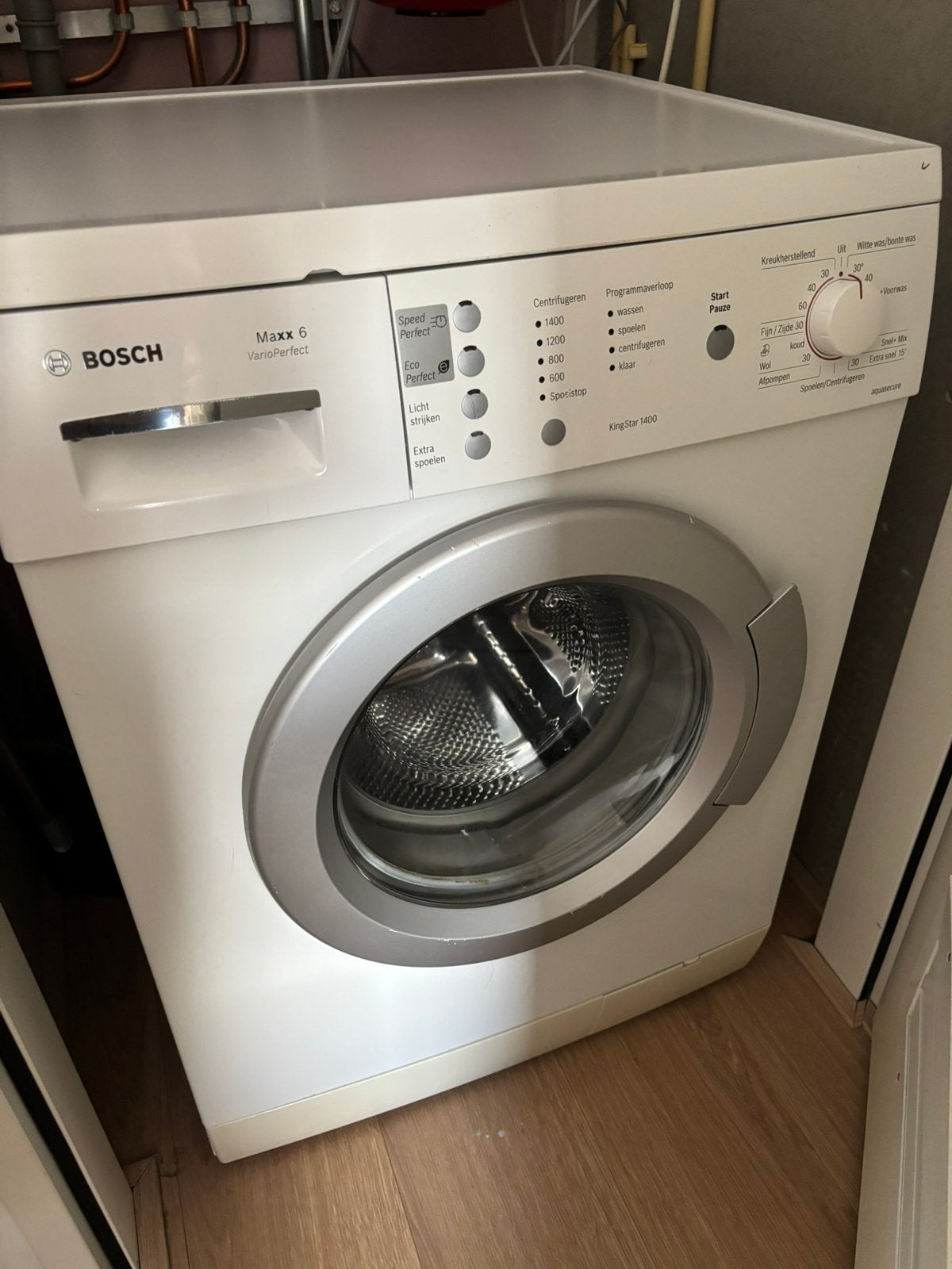 Wasmachine Bosch Maxx 6, Witgoed en Apparatuur, Ophalen, Zo goed als nieuw, 85 tot 90 cm, 1200 tot 1600 toeren