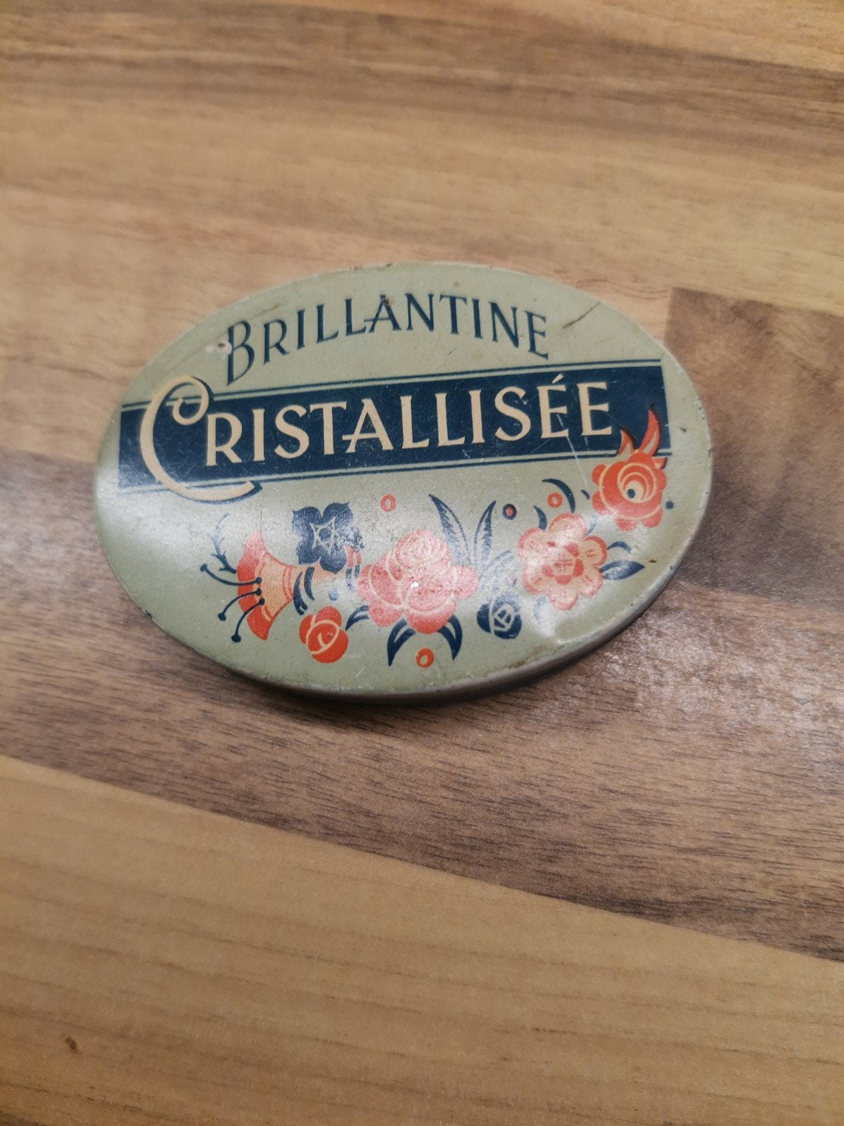 Oud blikje Brillantine Cristallisée - Vintage verzamelobject, Ophalen of Verzenden, Gebruikt, Overige, Overige merken