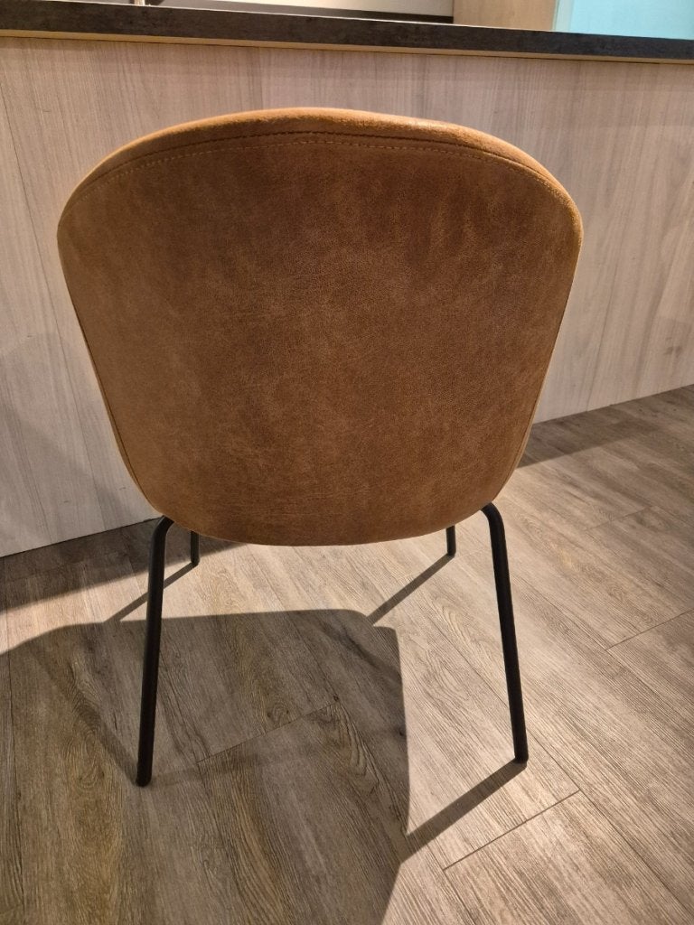 4x Bello armstoel microleder Bull camel - Pronto Wonen, Huis en Inrichting, Stoelen, Niet ingevuld, Niet ingevuld, Niet ingevuld