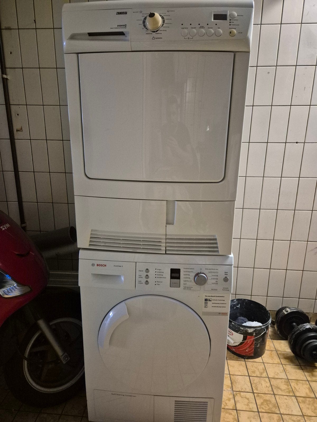 Zanussi en Bosch  drogers, Witgoed en Apparatuur, 6 tot 8 kg, Gebruikt, Ophalen of Verzenden, Voorlader