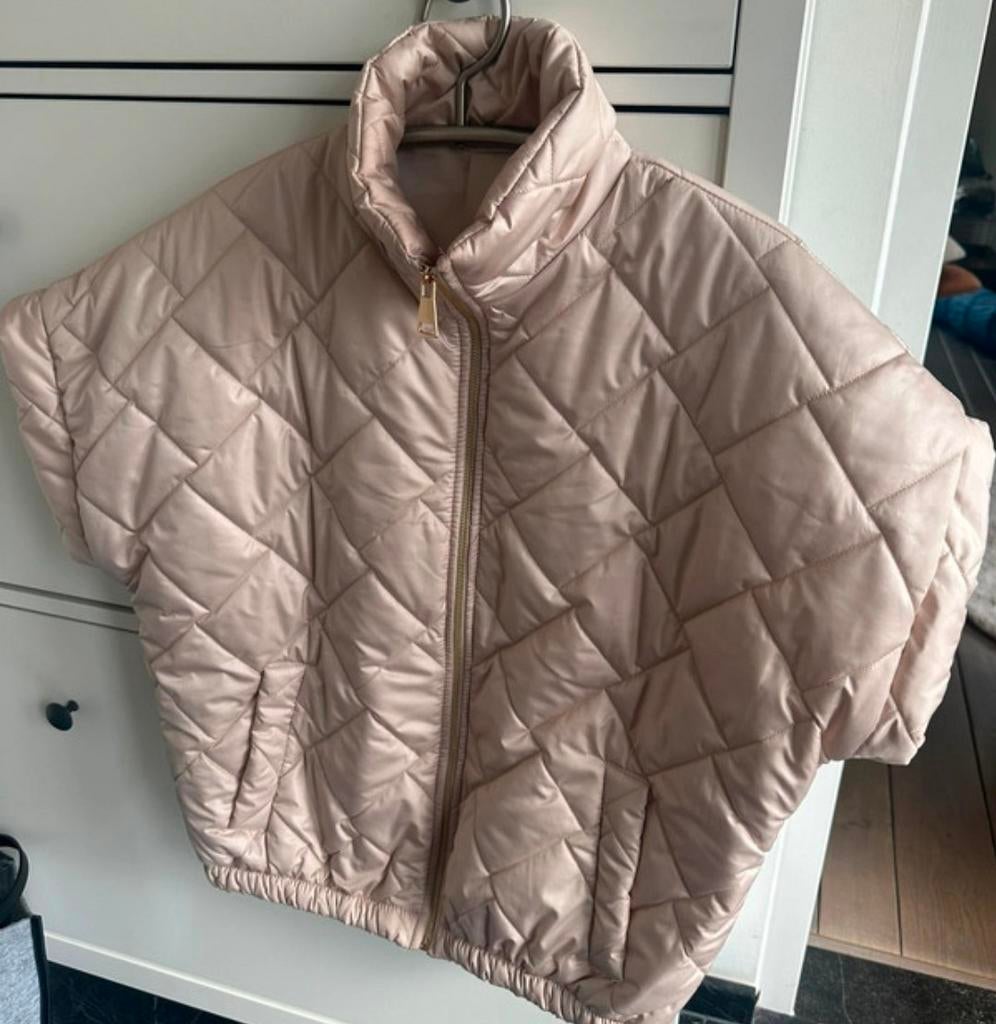 Bodywarmer oversized one size champagne nieuw, Kleding | Dames, Bodywarmers, Ophalen of Verzenden, Nieuw, Maat 38/40 (M), Beige