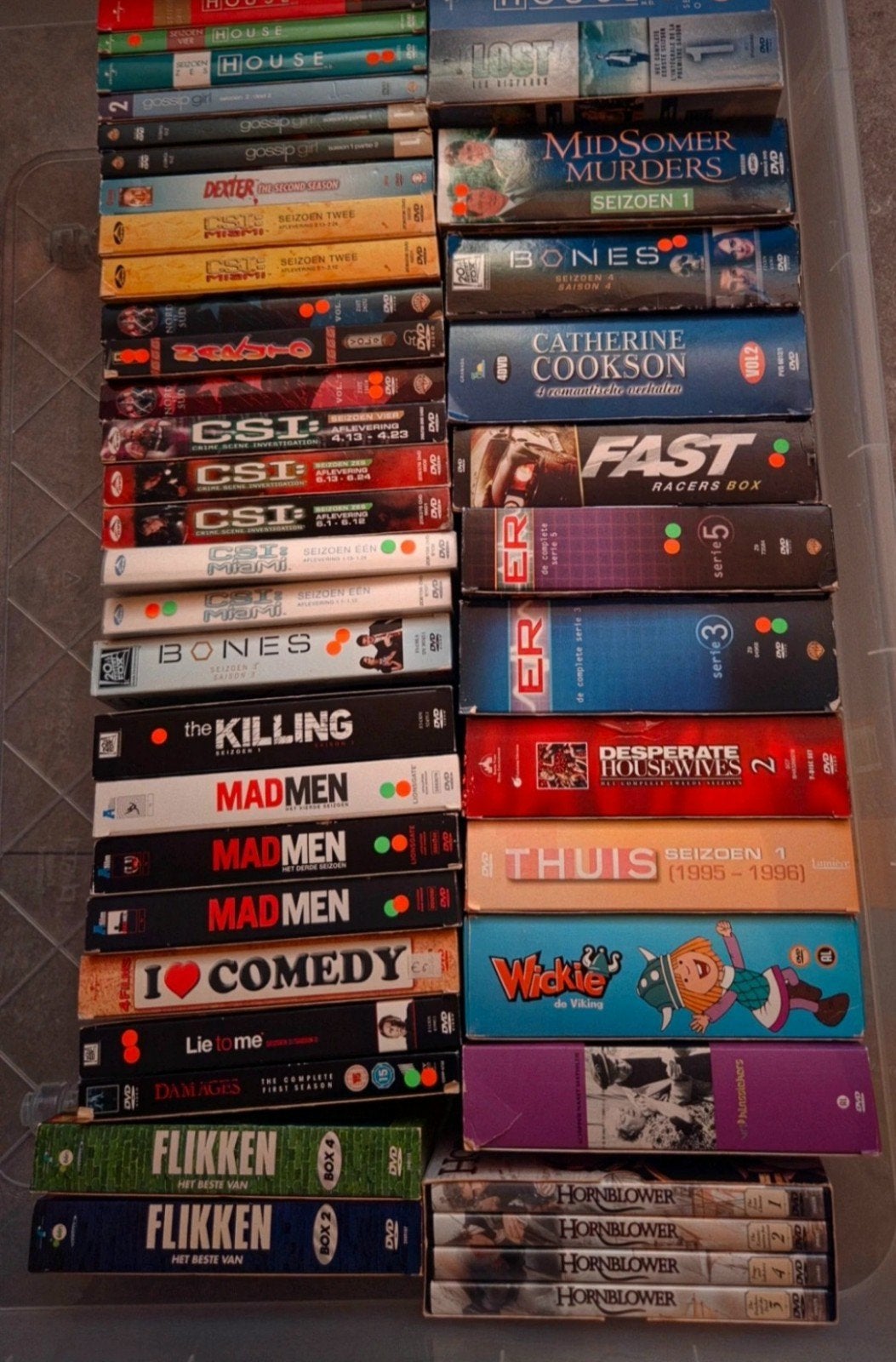 Grote collectie DVD boxen - series en films, Cd's en Dvd's, Ophalen, Gebruikt, Complete serie, Overige genres