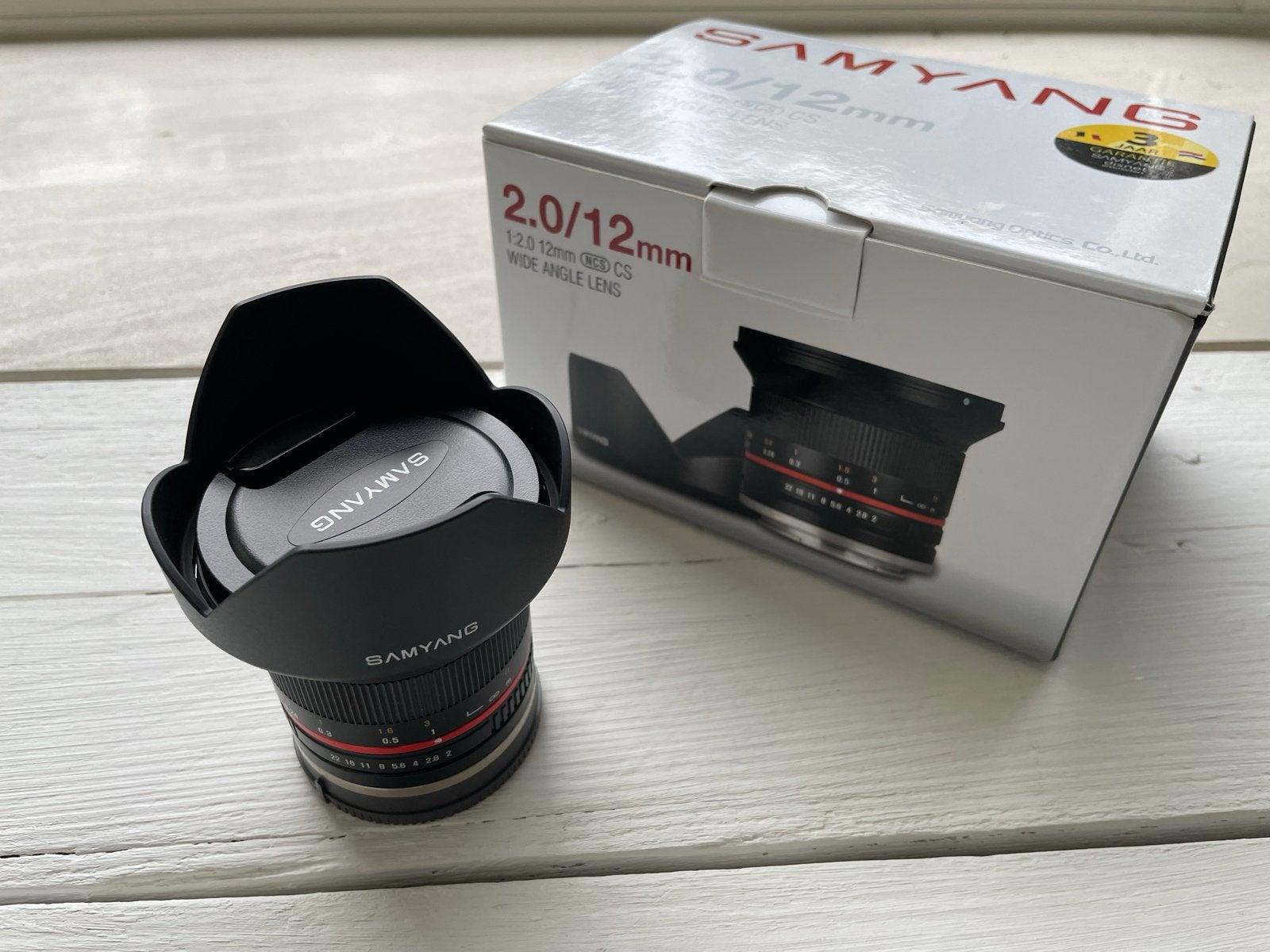 Samyang 12mm F2.0 NCS CS Groothoeklens voor Sony E-mount, Handmatige focus, Sony E-mount, Samyang, Zo goed als nieuw