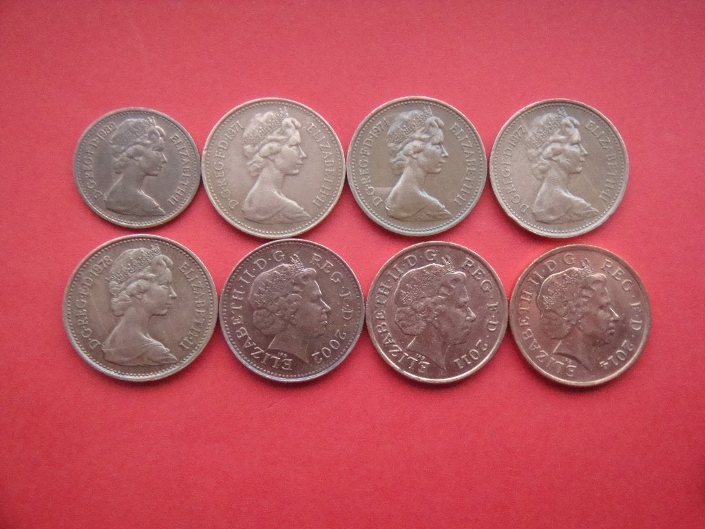 Kavel Engeland setje munten ½ en 1 Penny 1971 / 2014., Verzenden, Overige landen, Setje