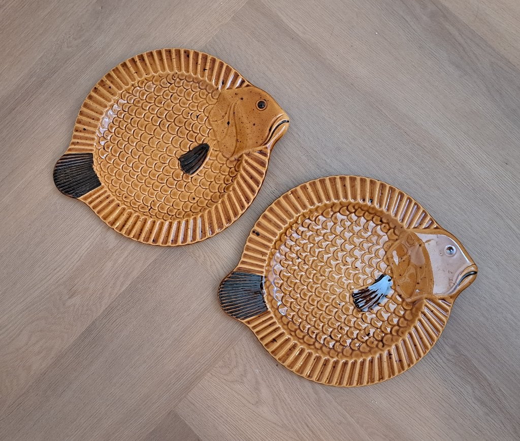 Villeroy & Boch vintage Gallo Neptuno visborden - 2 stuks, Ophalen of Verzenden, Zo goed als nieuw, Bord(en), Overige stijlen