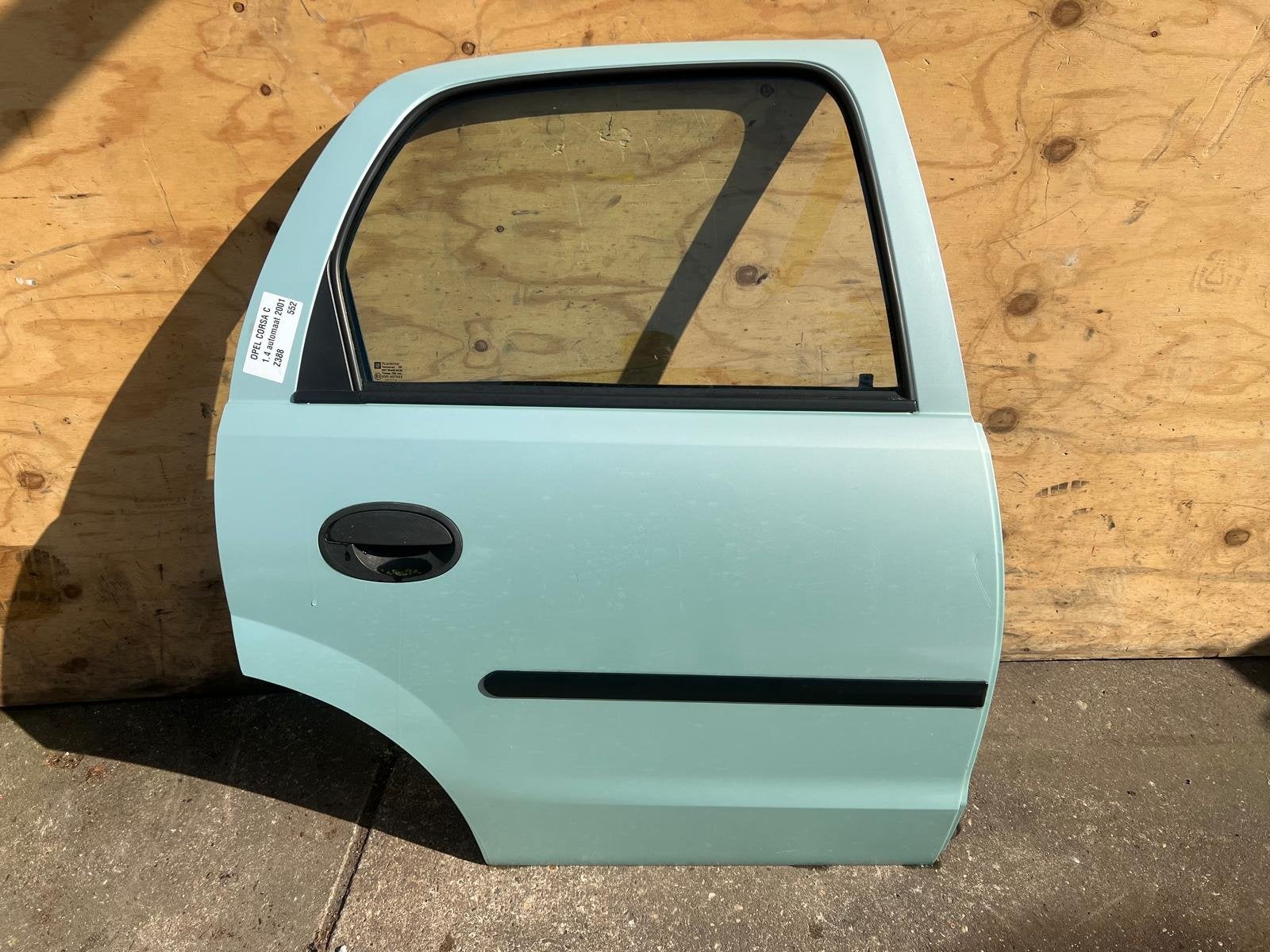 Opel Corsa C Z388 Groen Deur Rechts-Achter 2000-2006, Auto-onderdelen, Gebruikt, Deur, Opel Automobile GmbH, Ophalen of Verzenden