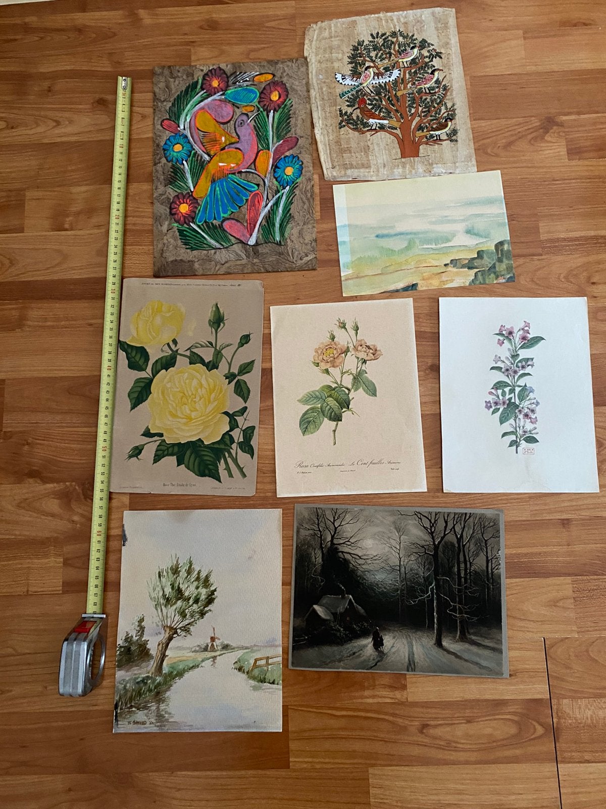 Oude tekening prent natuur, Verzenden