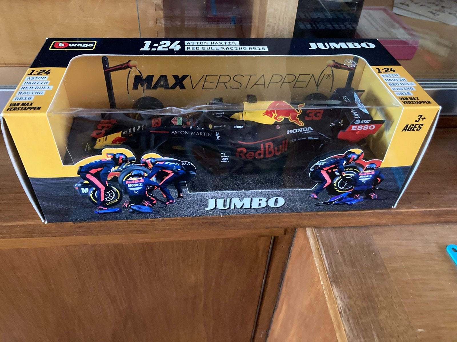 Bburago Aston Martin Red Bull Racing RB16 Max Verstappen, Overige merken, Auto, 1:32 tot 1:50, Nieuw