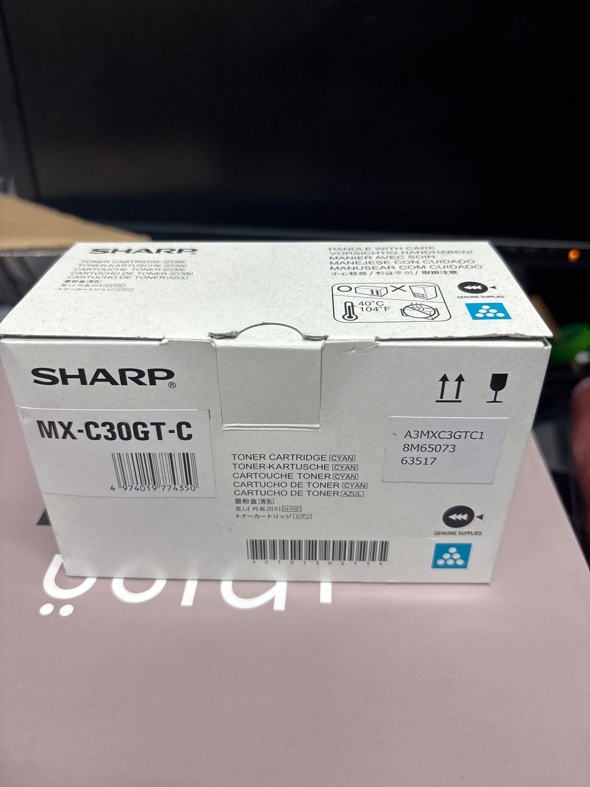 Sharp MX-C30GT-C Toner Cartridge Cyaan, Ophalen of Verzenden, Nieuw, Toner