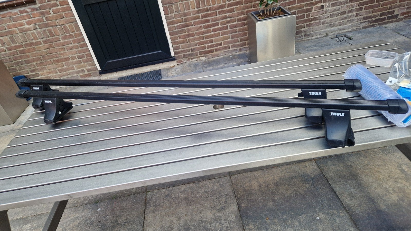 Thule dakdragerset 150 cm, Auto diversen, Dakdragers, Ophalen, Gebruikt