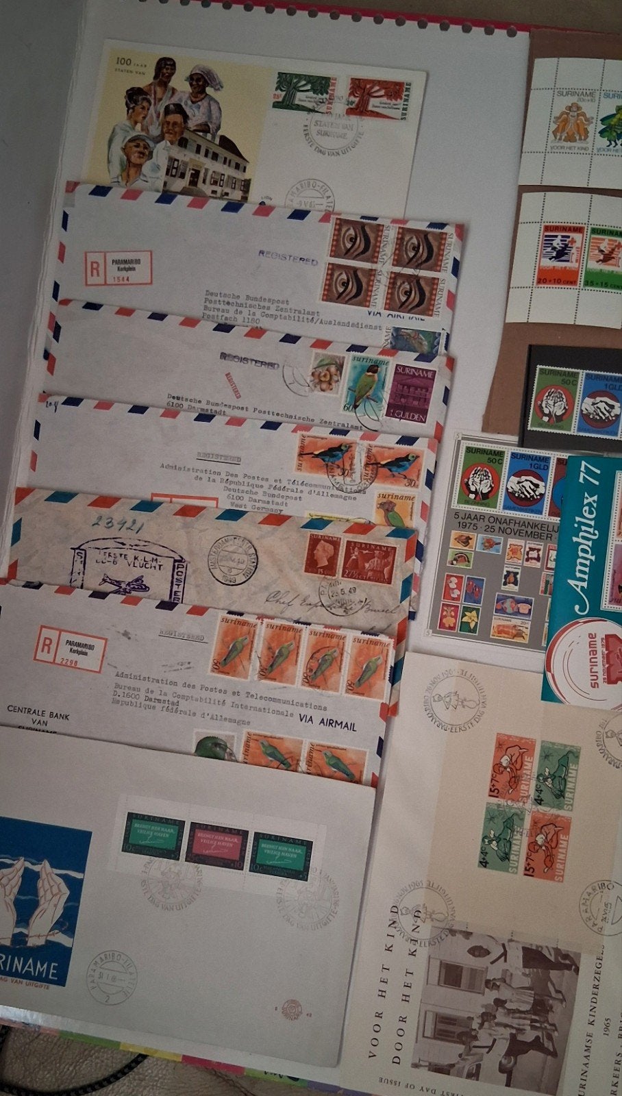 lotje postwaardestukken Suriname, Ophalen of Verzenden