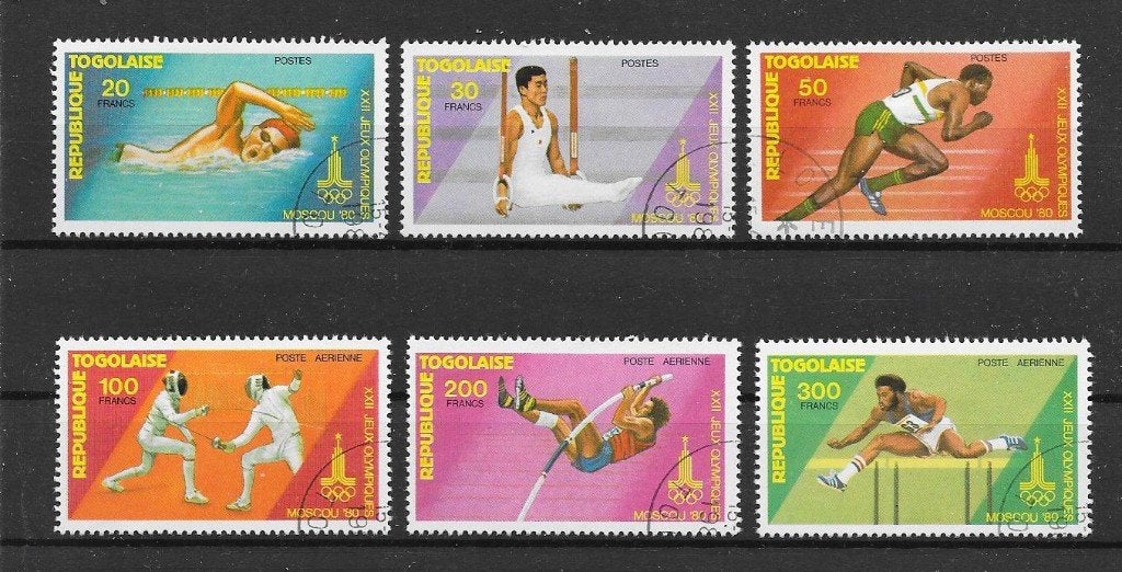 Togo Michel 1422 A-1427 A gestempeld, Ophalen of Verzenden, Overige landen, Gestempeld