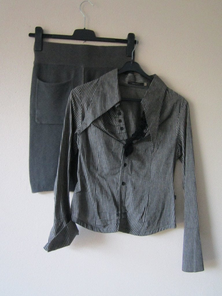 Zo leuk! Humanoid rok met bijpassende blouse maat 36, Ophalen of Verzenden, Zo goed als nieuw, Maat 36 (S), Humanoid + Girbaud