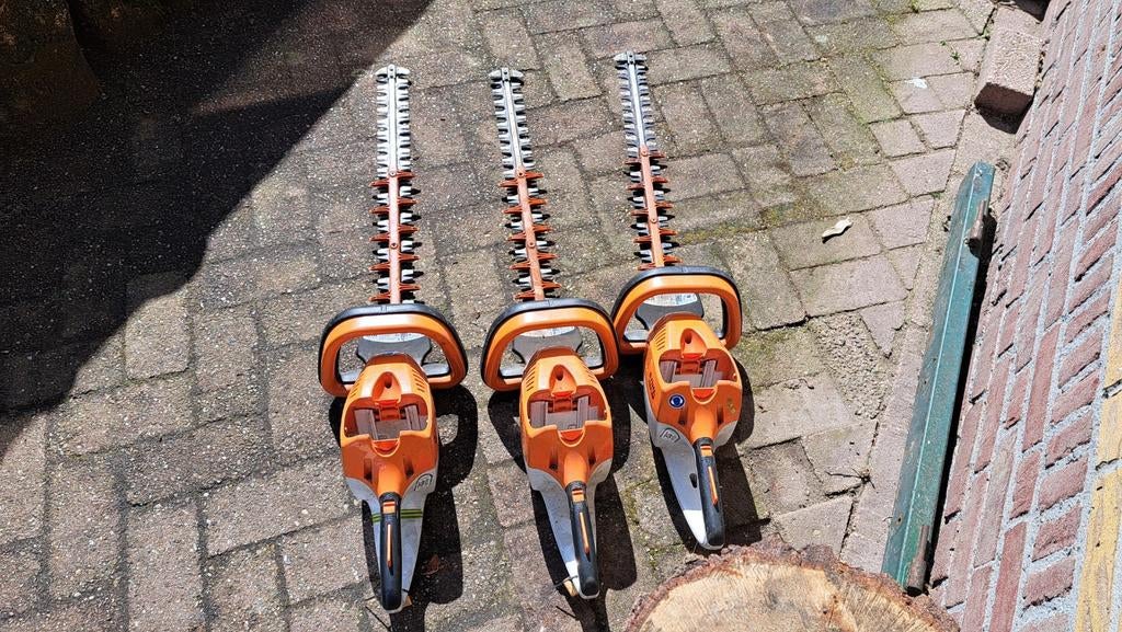 Stihl HSA 86 heggenschaar 3 stuks werkend zoals ingeruild, Ophalen, Stihl, Gebruikt, Accu