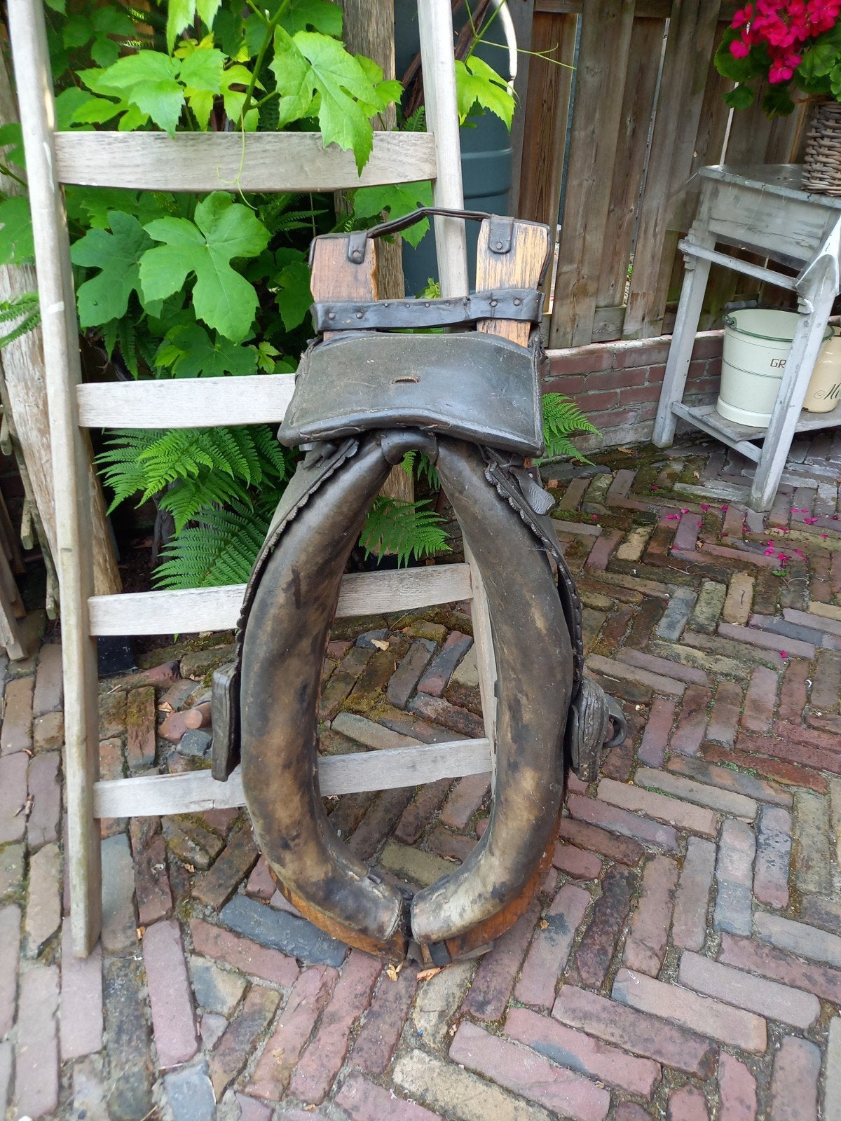 Antiek paardenjuk / ossenjuk - Decoratief, Ophalen