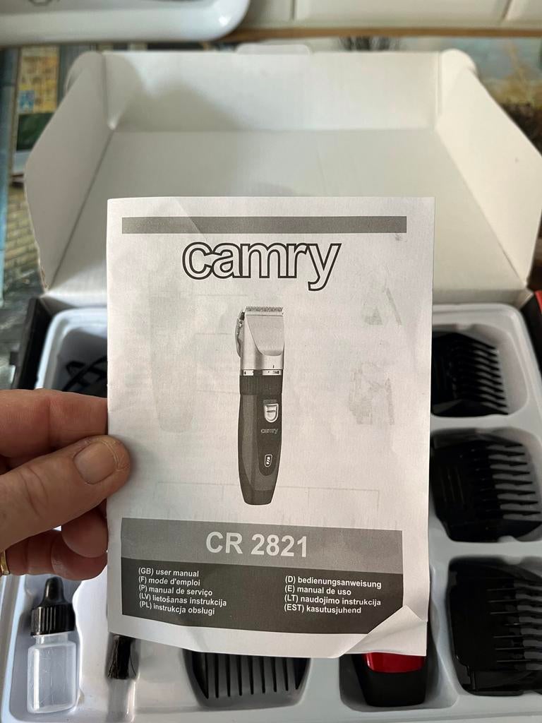 Camry CR 2821 Professionele hair clipper met extra accu, Ophalen of Verzenden, Zo goed als nieuw, Haarverzorging