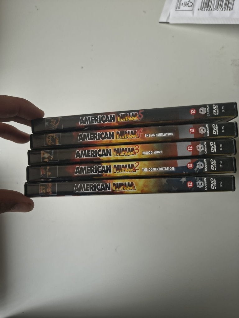 American Ninja deel 1 t/m 5. Micheal Dudikoff, Vanaf 16 jaar, Ophalen of Verzenden, Zo goed als nieuw, Actie