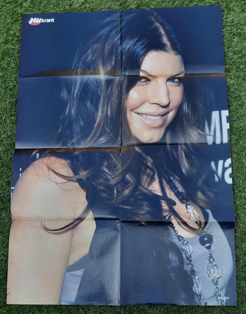 Grote Poster Hitkrant 2009 Fergie / Jonas Brothers, Ophalen of Verzenden, Gebruikt, A1 t/m A3, Muziek