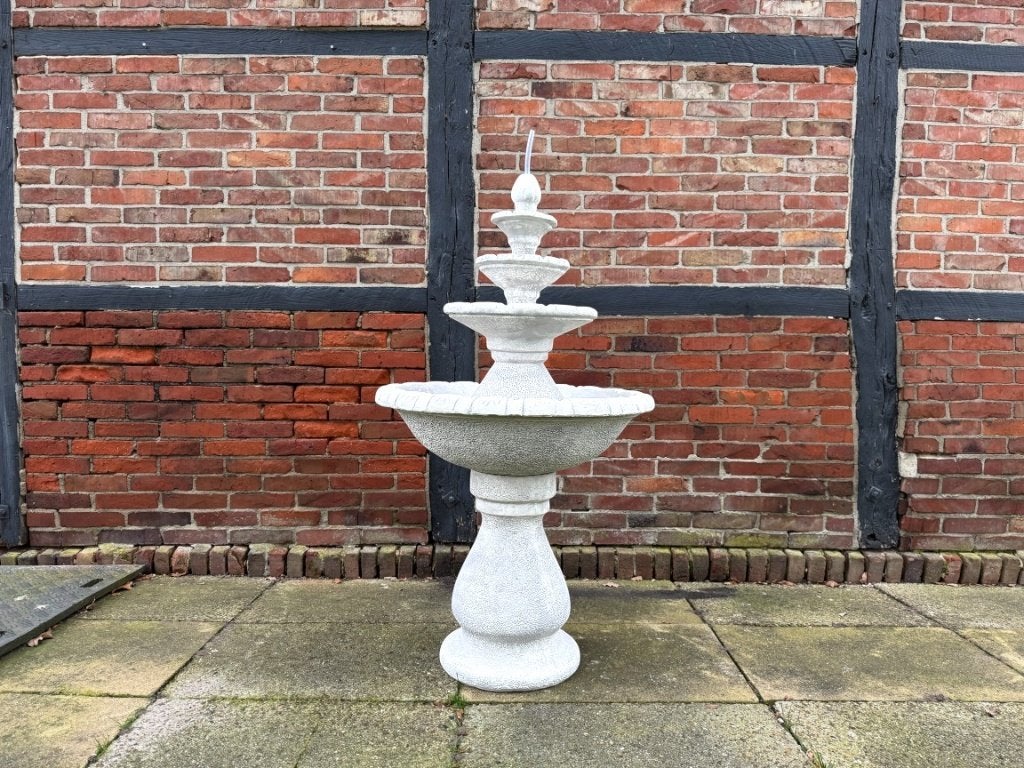 Mooie vol stenen tuinfontein, 4 schalen., Tuin en Terras, Overige materialen, Fontein, ., Ophalen of Verzenden