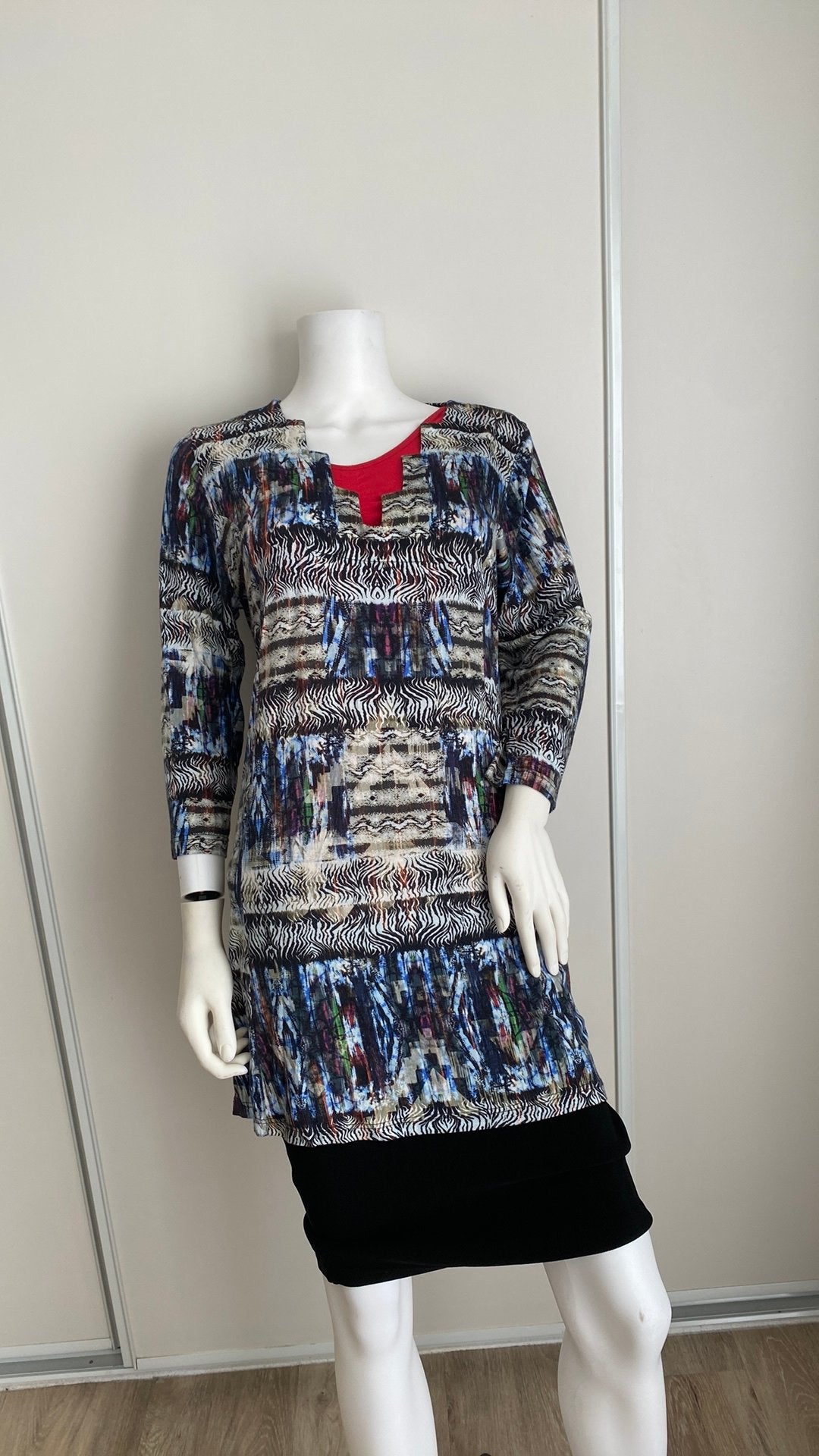 Ophilia top /blouse maat2, Kleding | Dames, Grote Maten, Ophalen of Verzenden, Zo goed als nieuw, Blauw, Blouse of Tuniek