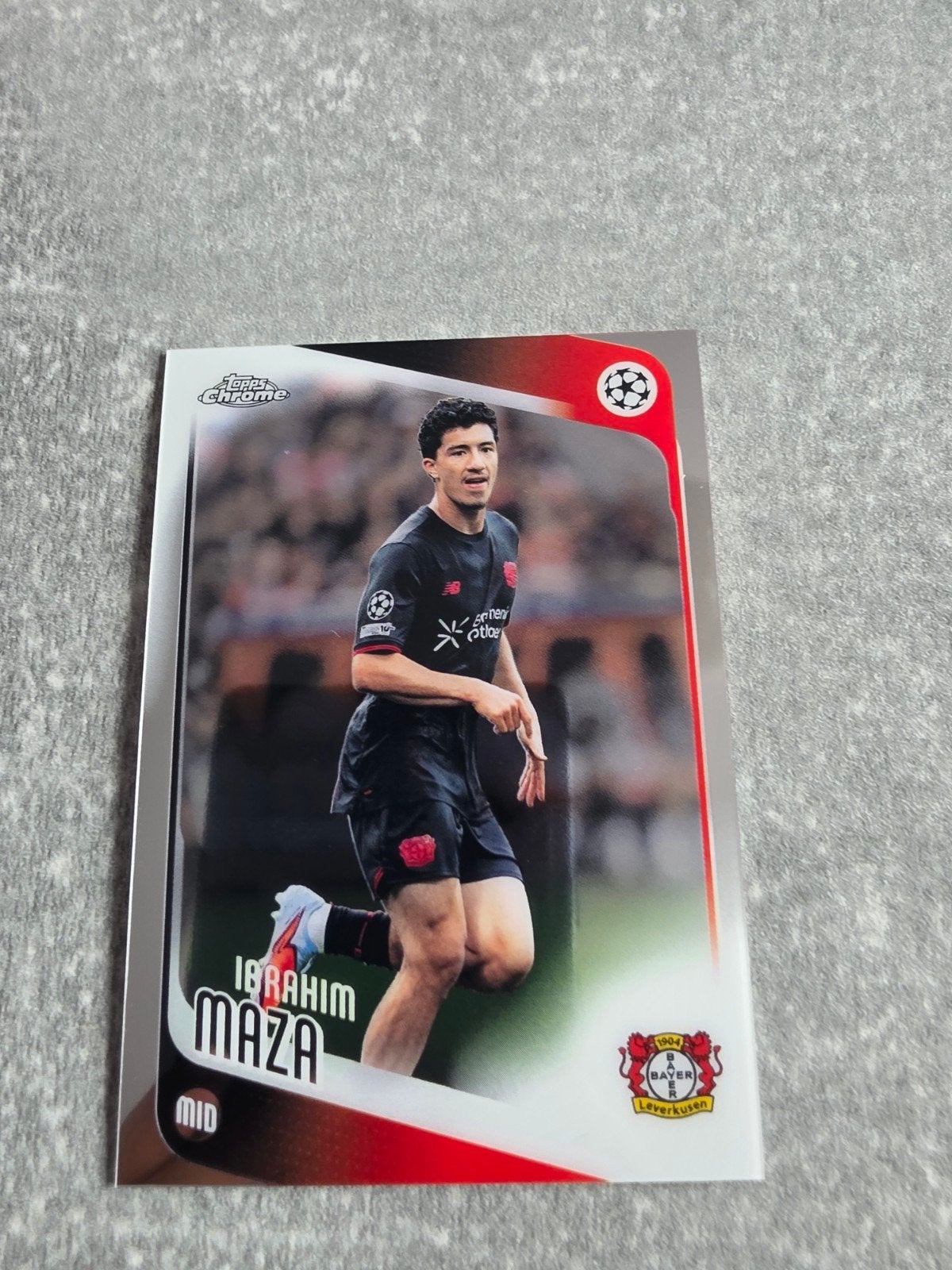 Ibrahim Maza Topps Chrome Spelerskaart Bayer Leverkusen, Verzamelen, Ophalen of Verzenden