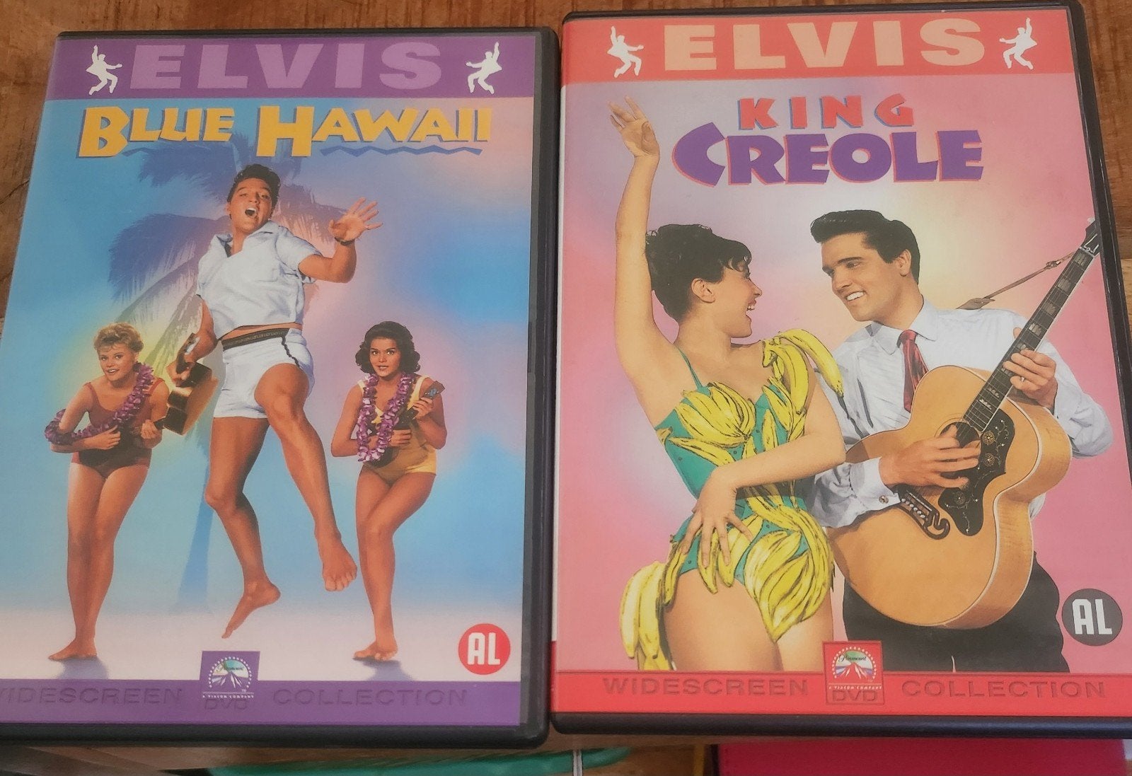 Elvis Presley DVD Collectie: King Creole & Blue Hawaii, Gebruikt, Alle leeftijden, Spaans, Breedbeeld