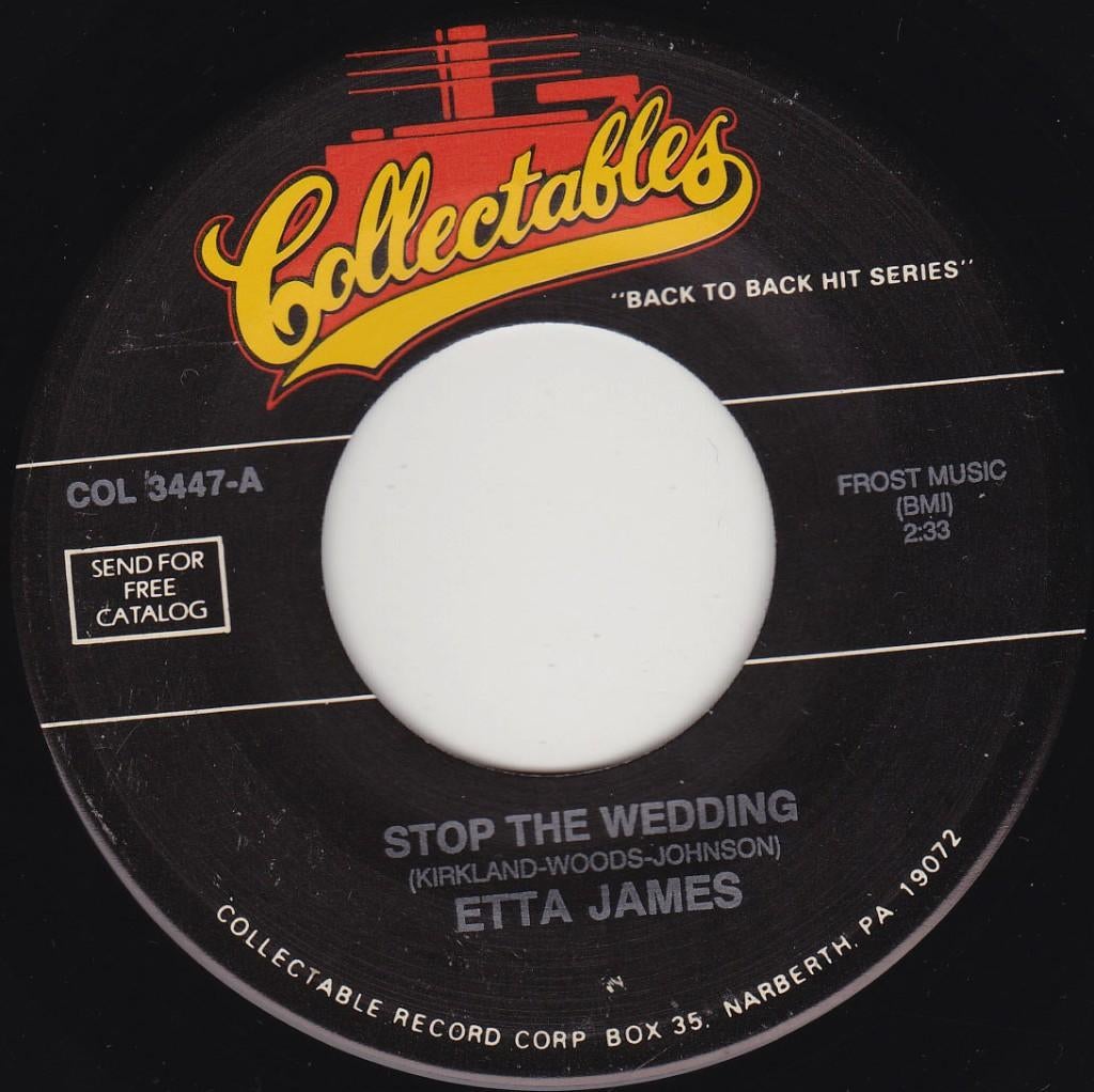Etta James - Stop The Wedding 7", 7 inch, Single, Ophalen of Verzenden, Zo goed als nieuw