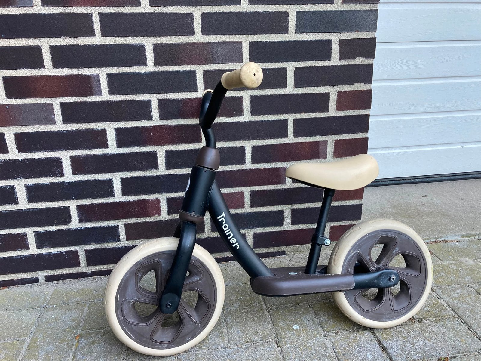 Puky Loopfiets Trainer - Bruin/ecru, Kinderen en Baby's, Speelgoed | Buiten | Voertuigen en Loopfietsen, Ophalen, Gebruikt, Loopfiets