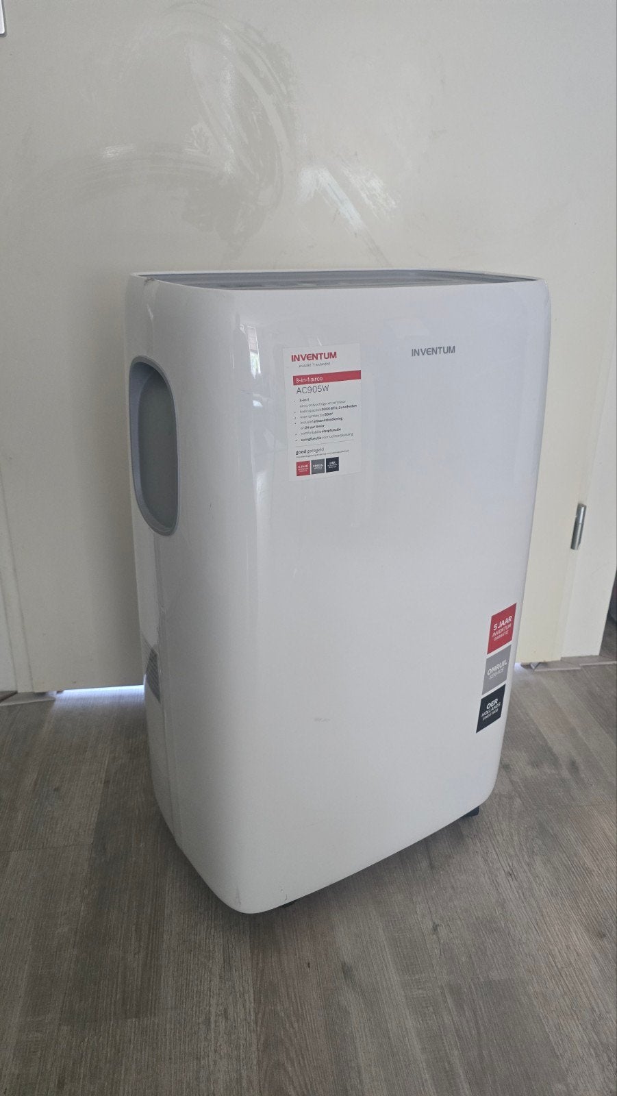 Inventum AC905W Mobiele Airco 3-in-1, Ophalen, Ventileren, Nieuw, 3 snelheden of meer