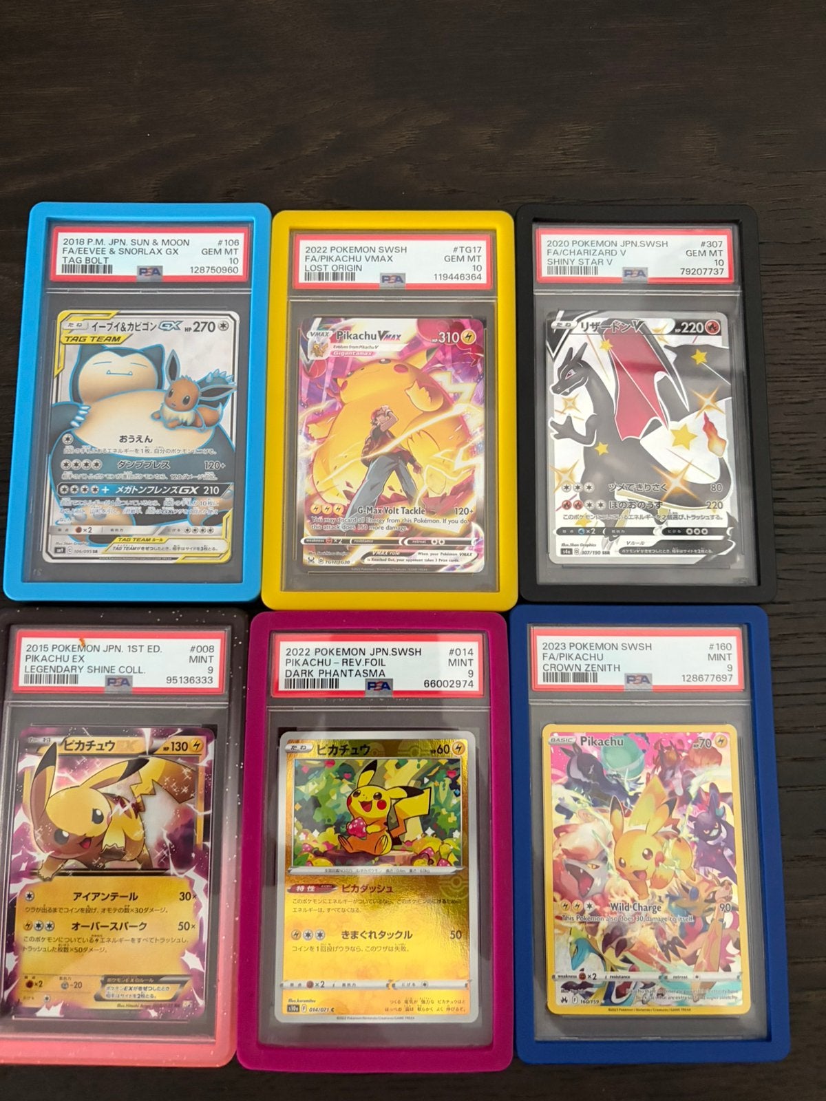 Pokemon slabs te koop. Psa graded. Pikachu-Charizard-snorlax, Ophalen of Verzenden, Zo goed als nieuw