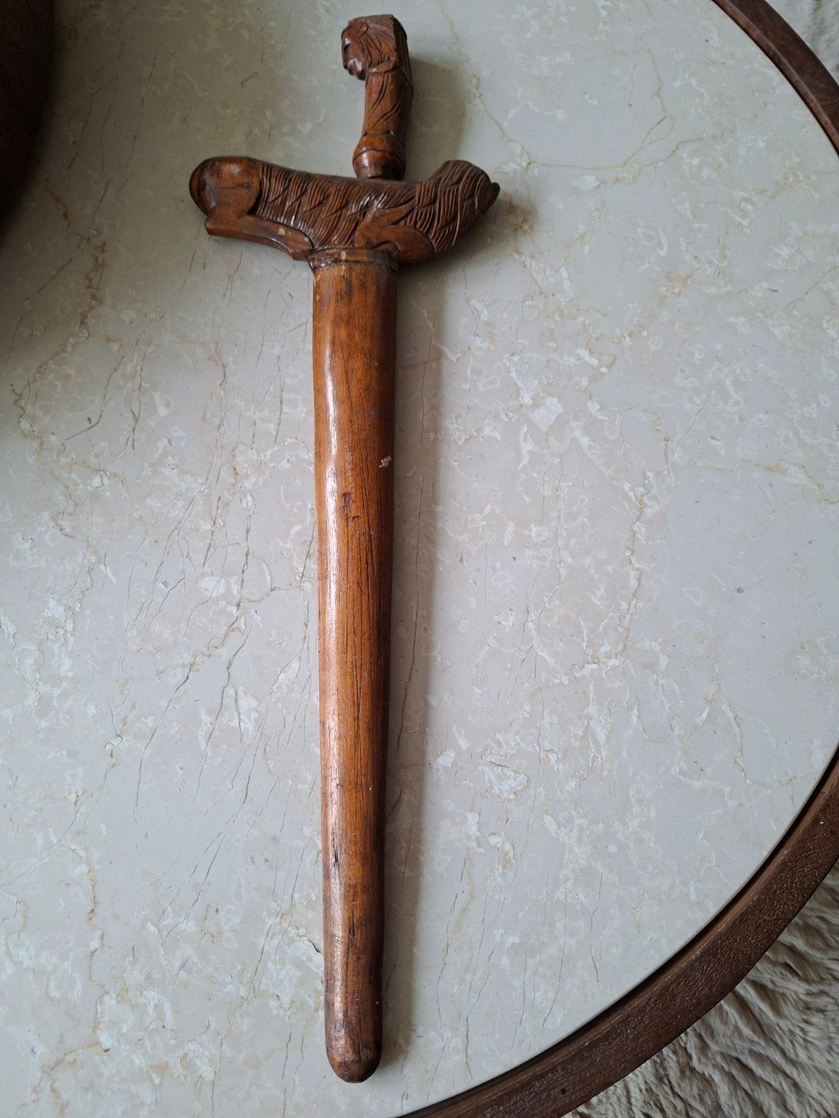Antieke Indonesische Kris met Houten Schede en Handvat, Antiek en Kunst, Indonesië, Handgemaakt, Ophalen, Hout