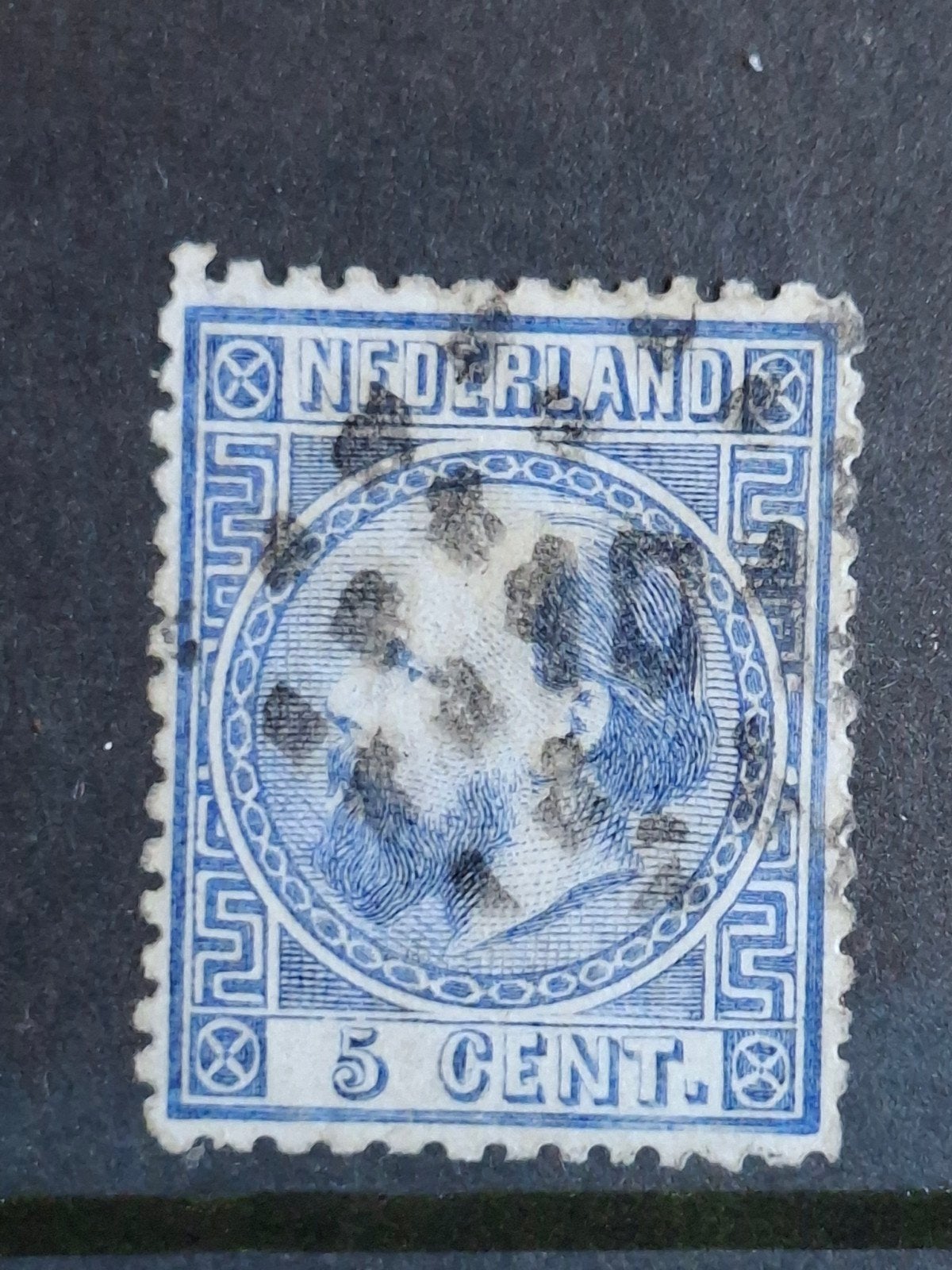 Puntstempel zegel nr 101 Steenwijk nvph nr 7, Postzegels en Munten, Postzegels | Nederland, Ophalen of Verzenden