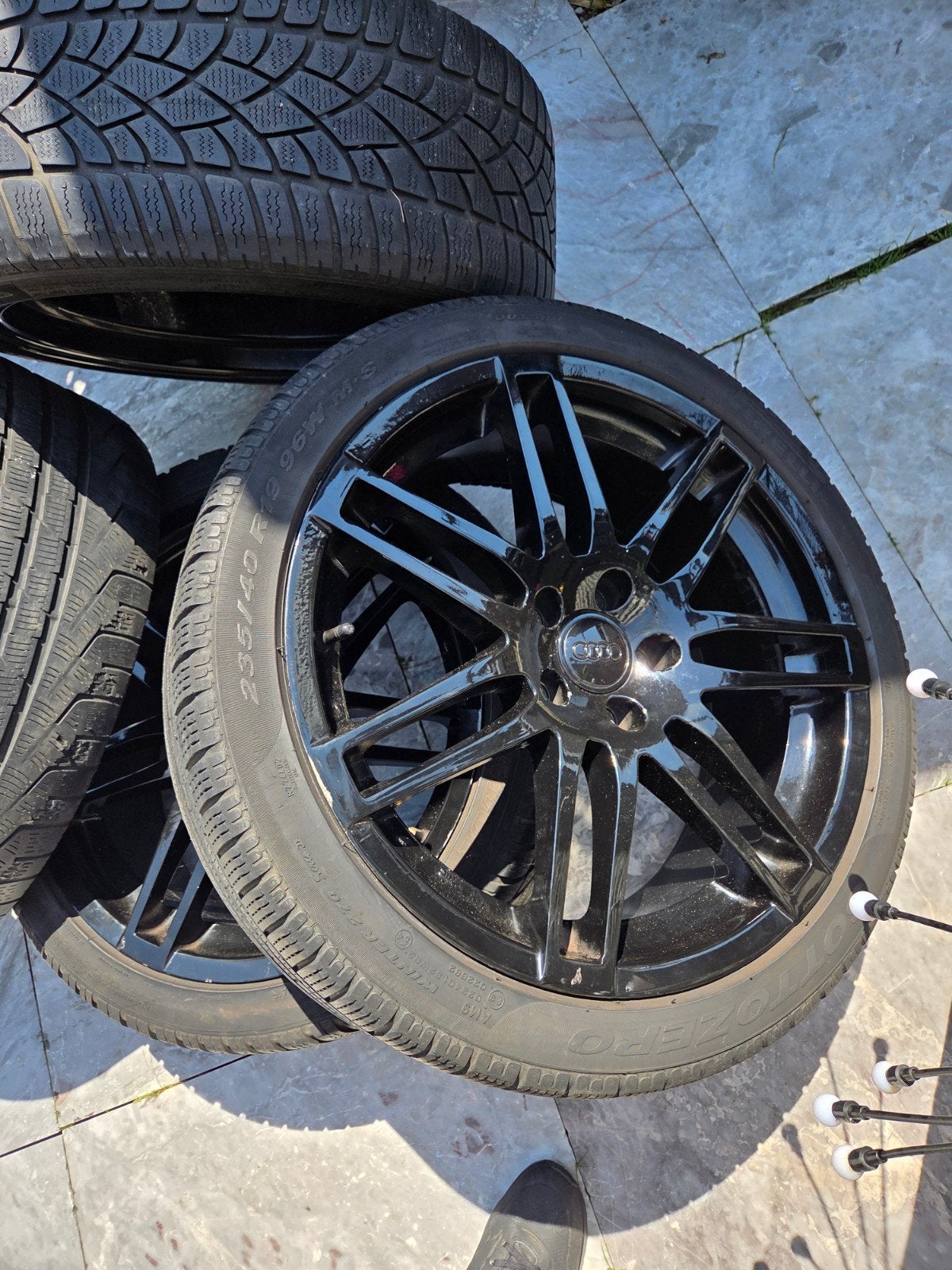 5x112 Audi velgen 19 inch met banden (2 aan vervanging toe), Auto-onderdelen, Banden en Velgen, 19 inch, Gebruikt, Banden en Velgen