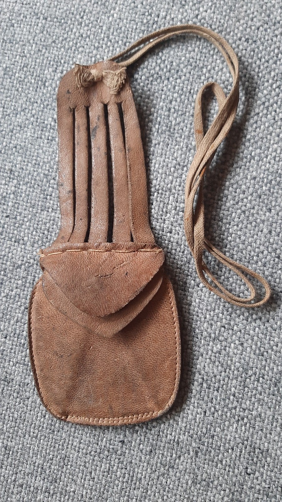 WO2 leren tasje voor erkennungsmarke Duitse Wehrmacht, Verzamelen, Verzenden, Duitsland