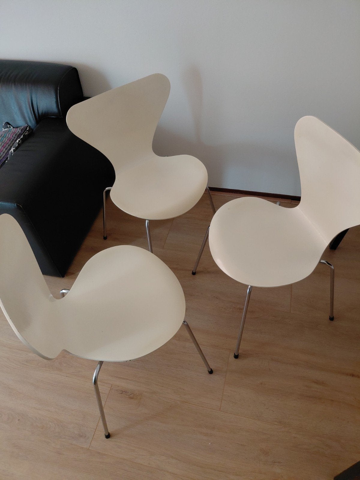 Set van 3 Fritz Hansen Vlinderstoelen - Gebruikt, Ophalen, Gebruikt, Overige kleuren, Drie