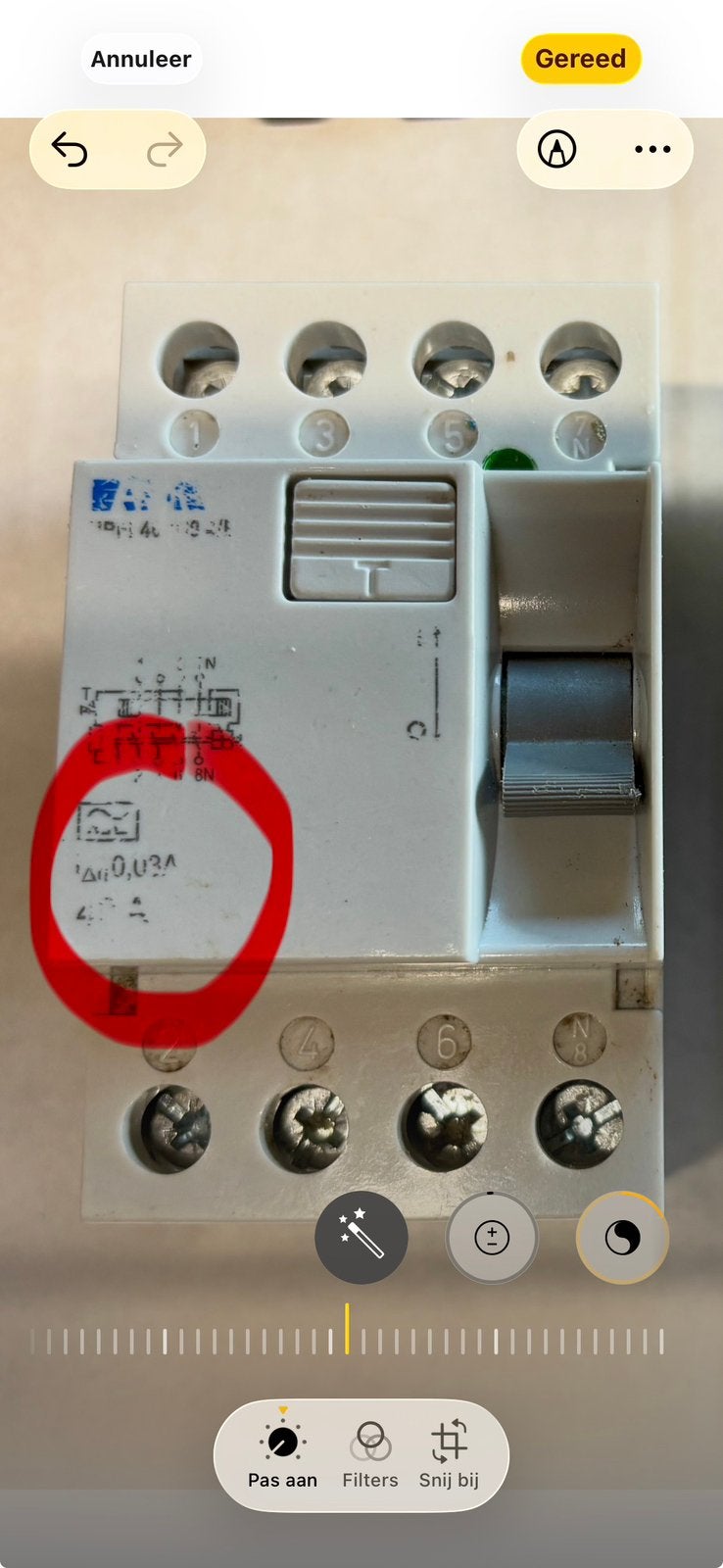 4P 40A Aardlekschakelaars 0,03A. 2stuks, Ophalen, Gebruikt, Aardlekschakelaar