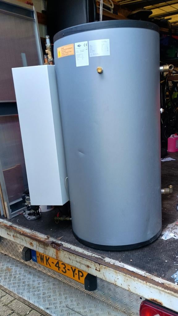 Buffervat  boiler met warmtewisselaar en pomp, 100 liter of meer, Ophalen, Boiler, Minder dan 3 jaar oud
