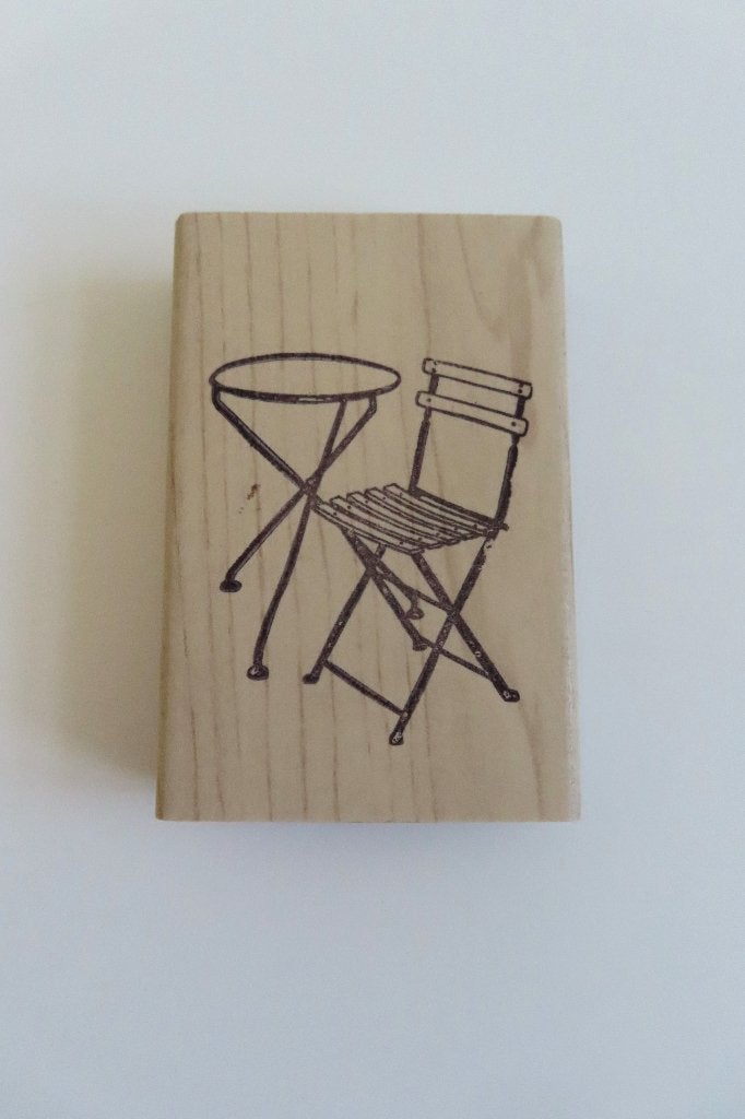Houten stempel bistroset De Stempelmakers *Nieuw* (4925), Ophalen of Verzenden, Nieuw, Houten stempel
