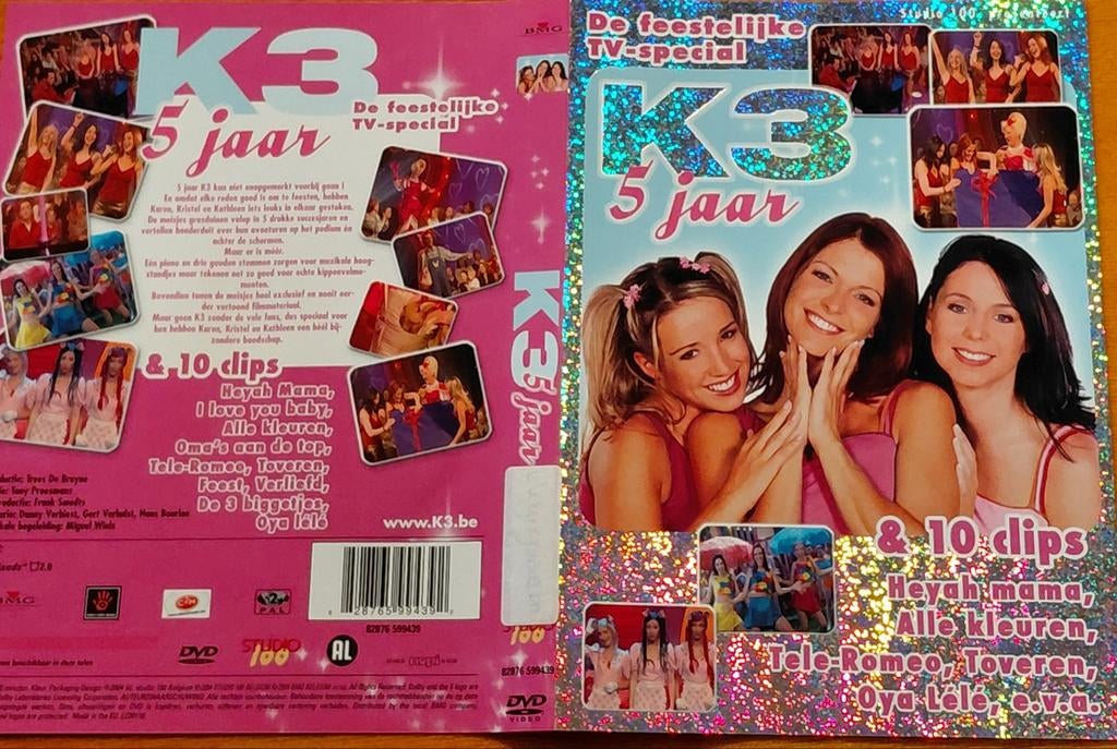 K3 5 Jaar: De Feestelijke TV-Special & 10 Clips (DVD), Gebruikt, Alle leeftijden, Overige genres, Ophalen of Verzenden