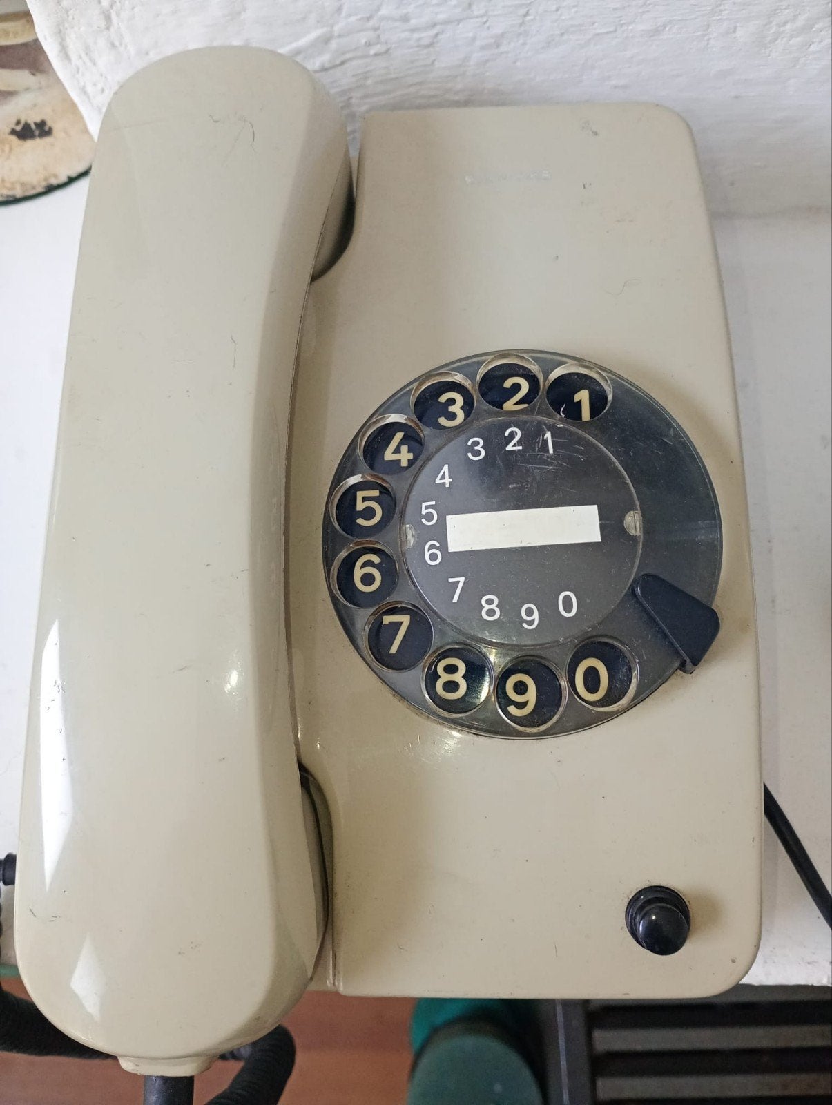Vintage telefoon met draaischijf merk Siemens, Ophalen of Verzenden, Gebruikt, Met draaischijf