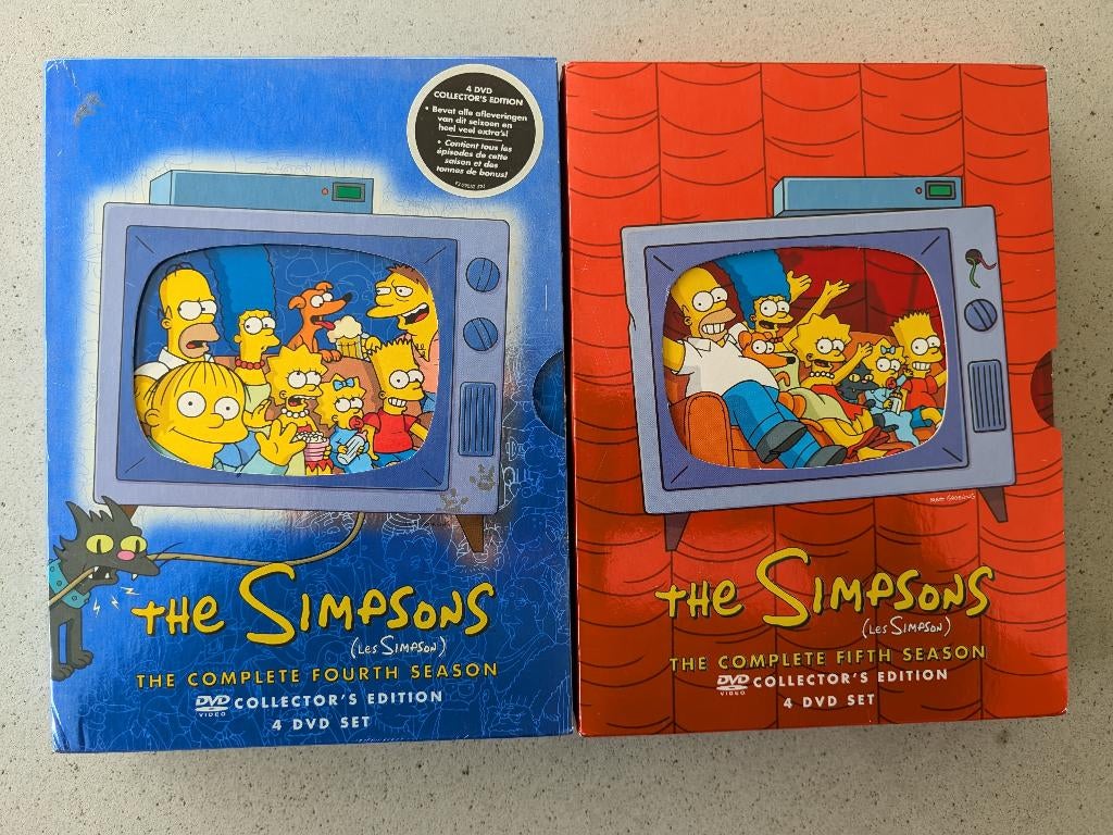 The Simpsons DVD Seizoen 1, 4 & 5 - Collectors Edition, Vanaf 12 jaar, Ophalen of Verzenden, Zo goed als nieuw