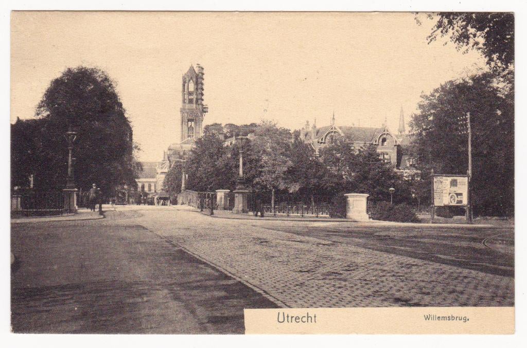 Utrecht Willemsbrug - 1921, Verzenden, 1920 tot 1940, Gelopen, Utrecht