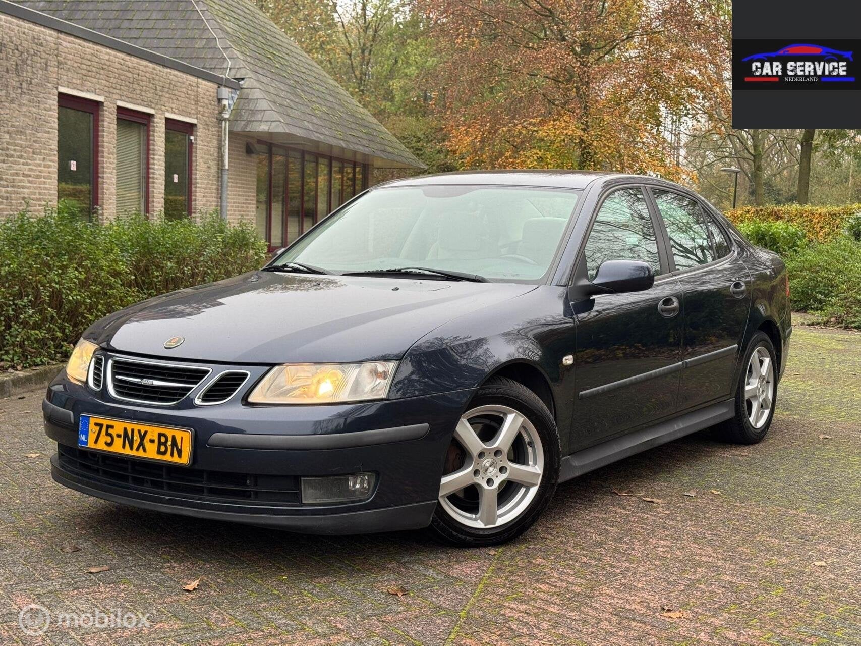 Saab 9-3 Sport Sedan 1.8t AUTOMAAT Business NAP APK NETJES, Auto's, Stof, 4 cilinders, 150 pk, Blauw