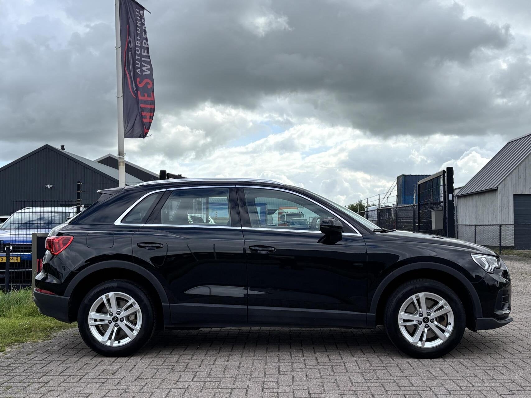 Audi Q3 45 TFSI e Hybrid Advanced edition cruise camera pdc, Auto's, Gebruikt, Euro 6, Zwart, Hybride Elektrisch/Benzine