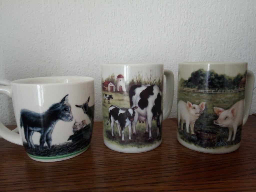 Dieren Bekers / Mokken /koeien/ varkens/ ezels /mops hondje, Overige typen, Ophalen of Verzenden, Zo goed als nieuw, Wedgwood