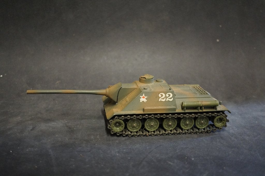 Solido SU 100 tank jager in camo - 1/50 - TOP, Ophalen of Verzenden, Overige typen, Overige merken