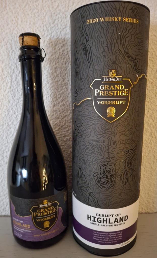 Hertog Jan Grand Prestige Vatgerijpt 2020 Whisky - Highland, Verzamelen, Biermerken, Ophalen of Verzenden, Nieuw, Flesje(s), Hertog Jan