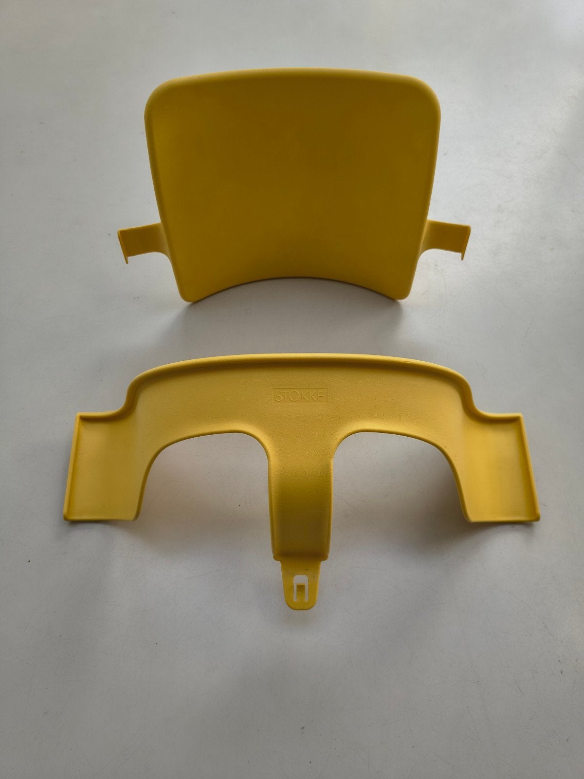Stokke Tripp Trapp Baby Set - Geel, Ophalen of Verzenden, Gebruikt, Meegroeistoel, Aanschuifbaar