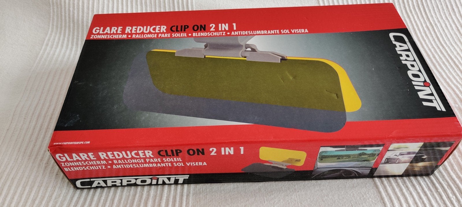 2-in-1 Auto Zonnescherm met Night Vision - CARPOINT, Ophalen, Nieuw